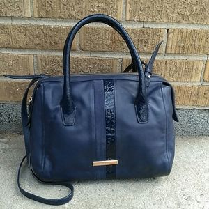 Cole Haan Navy Blue Satchel